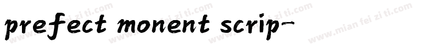 prefect monent scrip字体转换